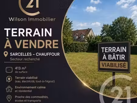 terrain à vendre - 413 m2 - sarcelles - 95 - ile-de-france