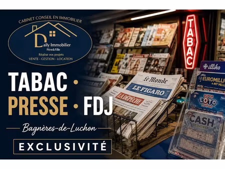 vente locaux professionnels 2 pièces à bagneres-de-luchon (31110)  150 000 €