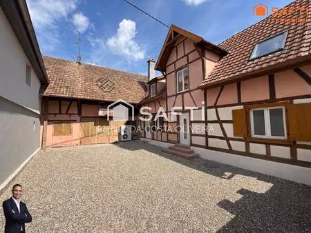 jolie maison alsacienne à finir d'aménager  disposant d'une grande cour et d'une dépendanc