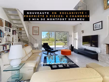 vente maison piscine à montfort-sur-meu (35160) : à vendre piscine / 299m² montfort-sur-me