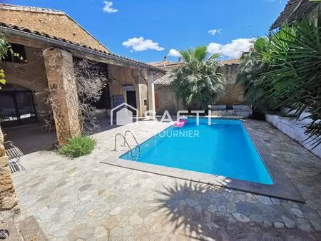 maison de maître vigneron avec grande terrasse  piscine et garage 190 m²