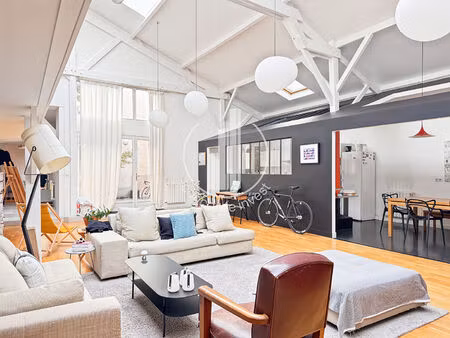 loft paris 19e -7 chambres - 327 m2