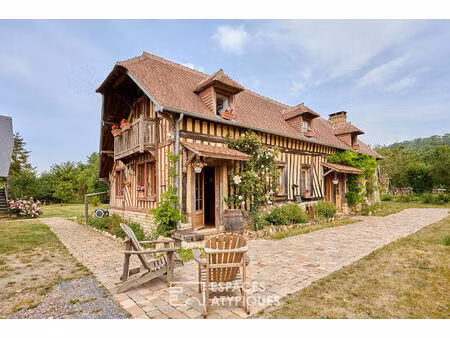 maison à colombages à l'esprit chalet savoyard