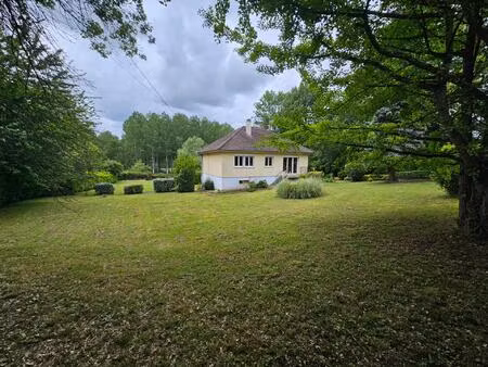 maison sur sous-sol avec un grand jardin