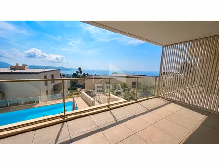 a vendre - nice ouest appartement 3 pièces 82 m2 avec terrasse 15m² vue mer et garage