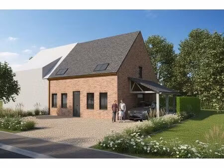 nieuw te bouwen halfopen woning te dranouter.