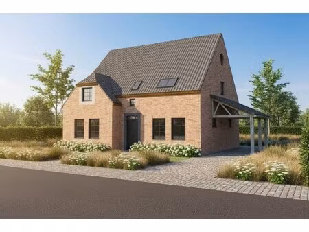 nieuw te bouwen alleenstaande woning te moorsele.