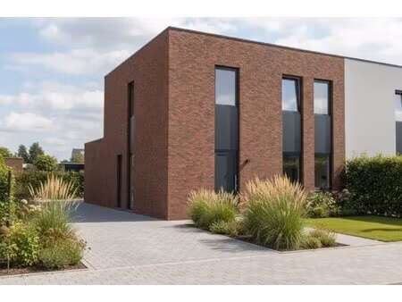 nieuw te bouwen halfopen woning te zedelgem.