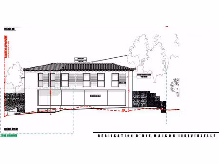 terrain 1000 m² avec permis purgé pour une maison de 215 m² à allauch 13190
