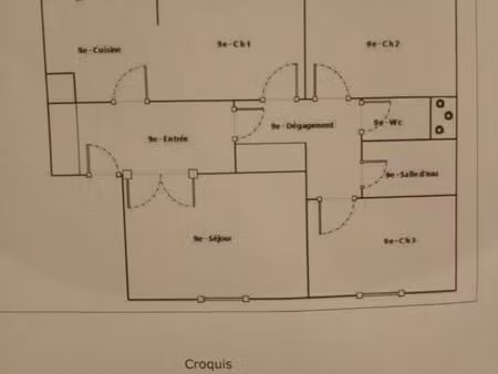 appartement 3 pièces 76.60 m2