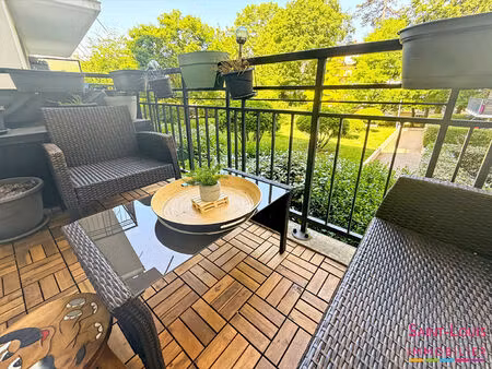poissy beau 3 pièces avec balcon et parking  proche forêt et rer