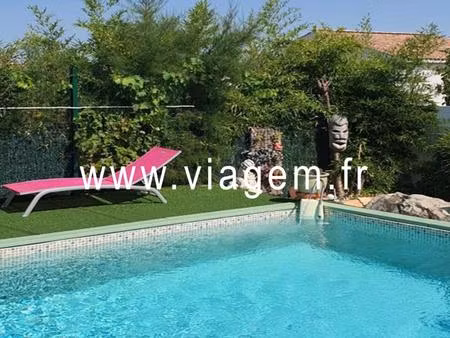 belle villa de plain pied avec piscine sur servian en viager occupé avec un homme unique p