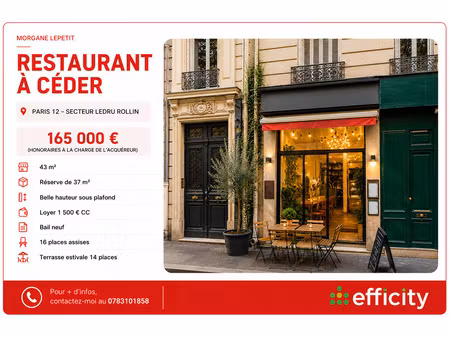 fonds de commerce - 43 m²