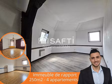 vente immeuble 250 m² valenciennes (59300)