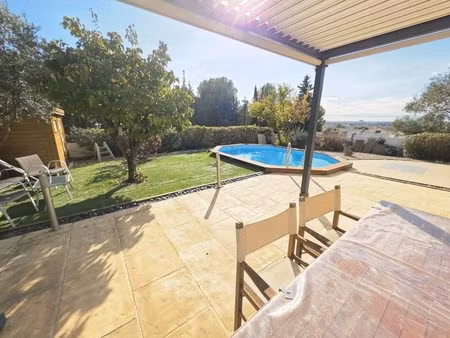 hauteur de frontignan : villa t4 142m2 sur parcelle d'angle de 512m2