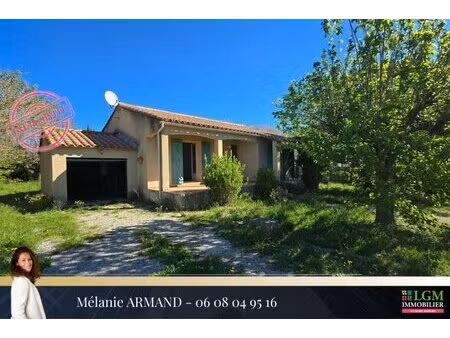 calvisson – villa de plain-pied avec jardin et fort potentiel