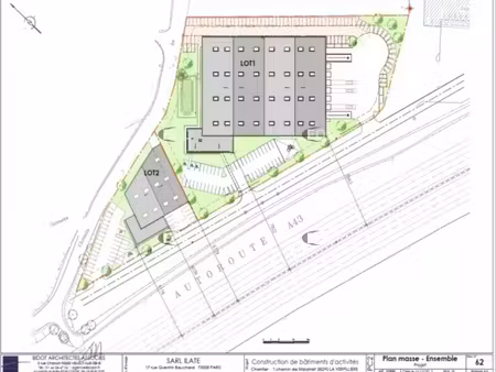 vente local d’activités la verpillière 38290 1540m²
