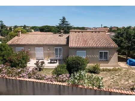 carcassonne - trebes villa t5 190m² (136m²) avec jardin arobré  vaste garage  et pac