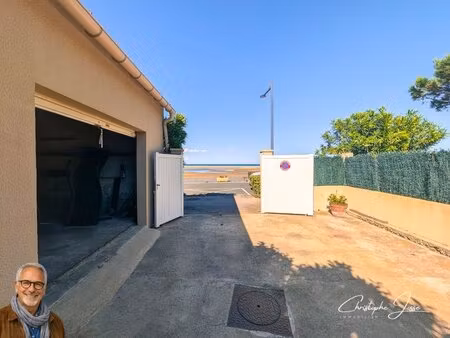 la franqui - ensemble immobilier rare avec vue mer  3 logements et 2 garages