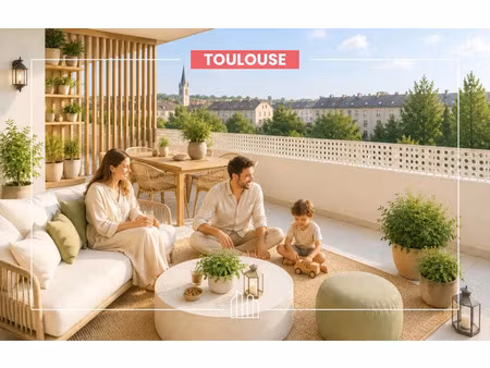 vente appartement neuf 4 pièces 79m2 toulouse - 343100 € - surface privée