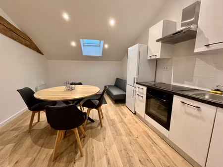 sainte livrade sur lot  appartement t3 rénové à neuf de grande qualité de 40.58 m² meublé.