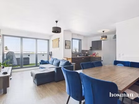 4 pièces de 83 m² avec terrasse - dernier étage - boulevard emile zola  nanterre