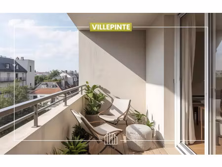 vente appartement neuf 3 pièces 68m2 villepinte - 286000 € - surface privée