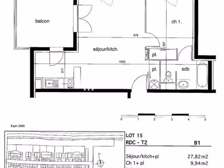 vente appartement 2 pièces 43 m² montauban (82000)