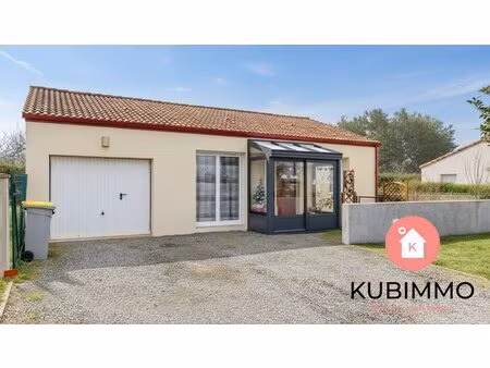 plain-pied 76m2  2 chambres  garage  jardin.