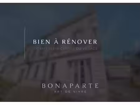 mouliherne – maison à rénover avec un incroyable potentiel  en plein centre du village