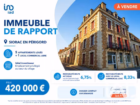 vente immeuble 480 m²