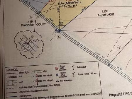 vente terrain à léojac (82230) : à vendre / 765m² léojac