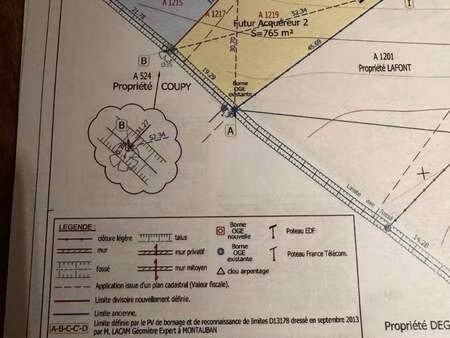 vente terrain piscine à léojac (82230) : à vendre piscine / 849m² léojac
