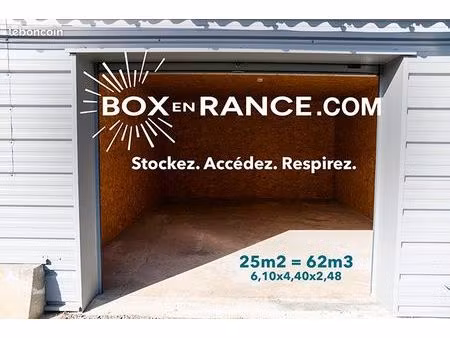 box sécurisés 25m2/62m3