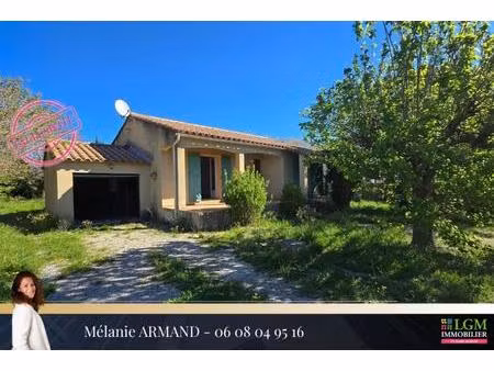 calvisson – villa de plain-pied avec jardin et fort potentiel