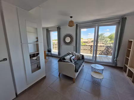 a louer - toulouse croix daurade - appartement t2 meublé de 39 m² avec parking en sous sol