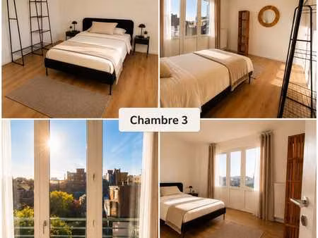 chambre de 15 m² + balcon en coloc 3 pers. campus a 300m