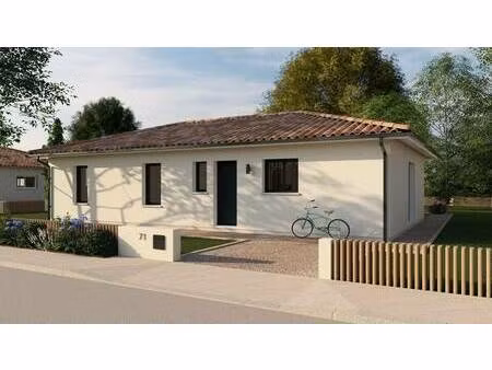 terrain avec maison neuve à vendre