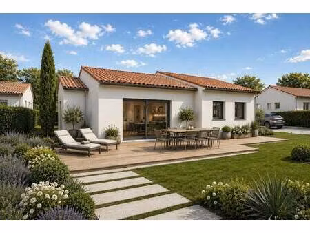 terrain avec maison neuve à vendre