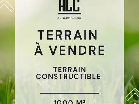 terrain constructible viabilisé à vendre