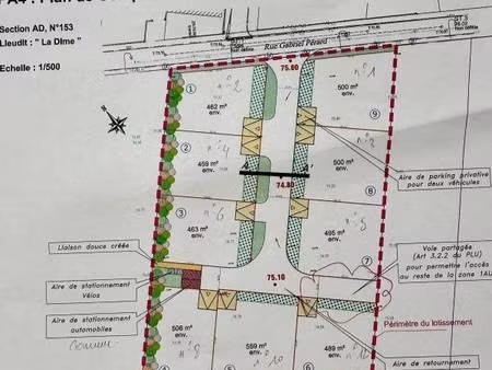 terrain constructible à vendre