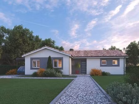 terrain avec maison neuve à vendre