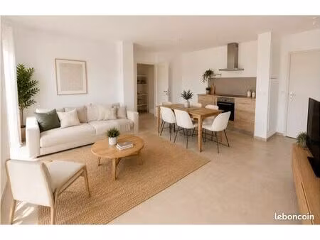 villeurbanne – t3 65 m² + grande terrasse plein sud + garage en sus – 229 900