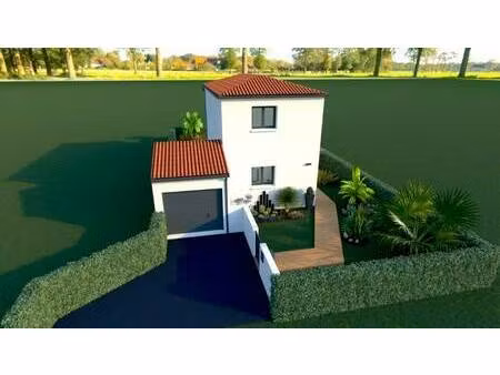 terrain avec maison neuve à vendre