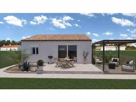 terrain avec maison neuve à vendre