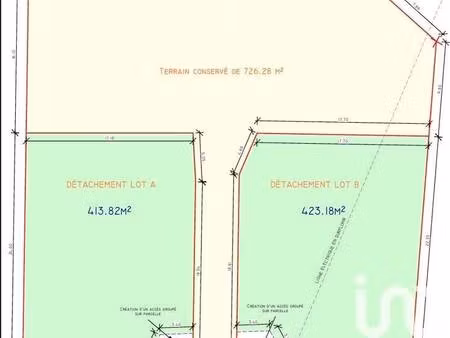 terrain constructible à vendre