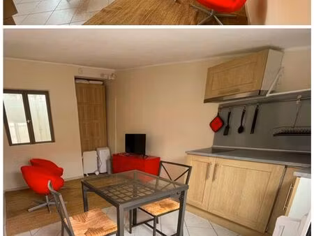 appartement f2 meublé centre ville de vence - 22m² - terrasse tropézienne 8m² - disponible