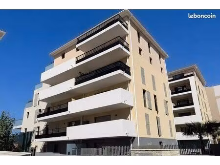 t3 neuf 62 m² + terrasse sud 13 m² — meublé ou résidence de services — cannes grand jas