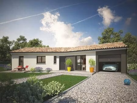 terrain avec maison neuve à vendre