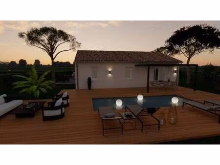 terrain avec maison neuve à vendre